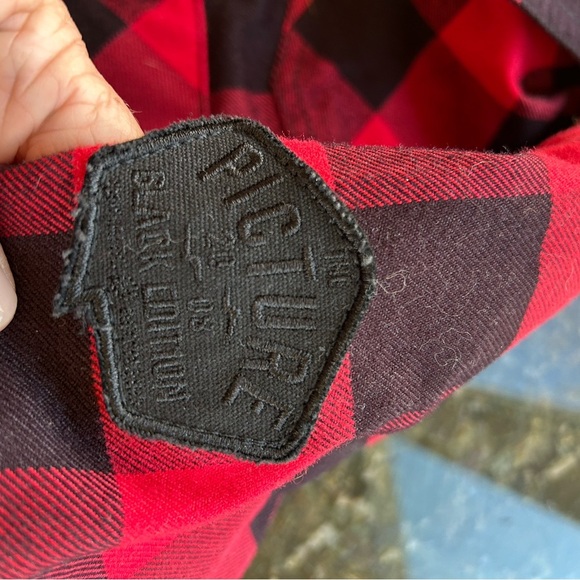 Picture Recycled & Organic Clothing Black Edition Line Buffalo Plaid. Like new - Picture 10 of 16